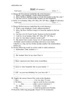 de kiem tra 45 phut tieng anh khoi 7 co dap an 99301