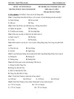 Đề thi học kì 2 môn Địa lý lớp 9 trường THCS Ninh Phước, Ninh Thuận năm học 2016 - 2017