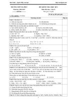 Đề thi học kì 1 môn Hóa học lớp 11 trường THPT Đa Phúc, Hà Nội năm học 2016 - 2017
