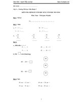 Đề kiểm tra cuối học kì 2 môn Toán lớp 1 năm 2014 trường tiểu học Cắm Muộn 2, tỉnh Nghệ An