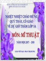 Mĩ thuật chủ đê 3  - lop 5