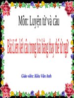 Liên kết câu trong bài bằng thay thế từ ngữ   LTC 5 