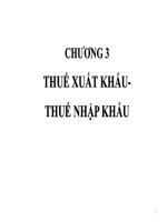 Thuế - GV Lê Thị Bích Thảo - Tài liệu học tập Chuong3 Thue XNK