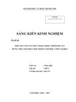 Một số cách tổ chức hoạt động nhóm để gây hứng thú cho học sinh trong giờ học công nghệ 8 