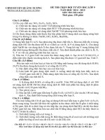 De thi HSG hoa 9  QUẢNG XƯƠNG