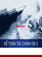 Kế toán tài chính - GV Lê Thị Bích Thảo - Tài liệu học tập Ke toan ĐT TC
