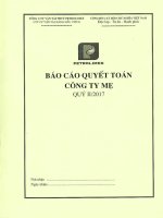 BCTC Cong ty Me Quy 2 nam 2017
