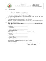 BM.11.06 tờ trình về việc bổ nhiệm nhận sự chủ chốt