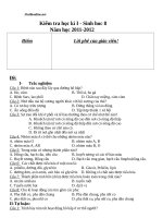 de kiem tra hki sinh hoc 8 chuan 74700