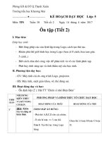 Tin học lớp 5   tuần 30 ôn tập (tiết 2) 