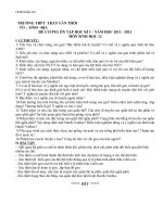 de cuong on tap hki sinh hoc 12 thpt tran van thoi 2011 2012 78211