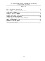 Một vài kinh nghiệm kiểm tra và đánh giá học sinh lớp 6 qua 