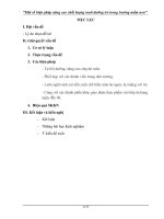 Sáng kiến kinh nghiệm một số biện pháp nâng cao chất lượng nuôi dưỡng trong trường mầm non 