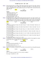 bài tập trắc nghiệm chủ đề tổ hợp – xác suất có đáp án và lời giải chi tiết