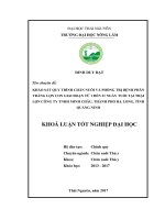Khảo sát quy trình chăn nuôi và phòng trị bệnh phân trắng lợn con giai đoạn từ 1 đến 21 ngày tuổi tại trại lợn công ty TNHH minh châu   thành phố hạ long   tỉnh quảng ninh 