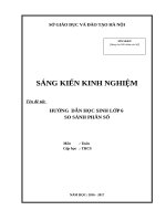 Sáng kiến kinh nghiệm hướng dẫn học sinh lớp 6 so sánh phân số 