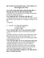 ĐỀ CƯƠNG ÔN TẬP KIỂM TRA 1 TIẾT MÔN LÝ 9