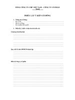 22. Phieu lay y kien co dong