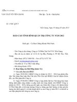 Báo cáo tình hình quản trị công ty năm 2012