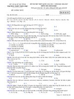 Đề thi thử môn Hóa năm 2017 THPT Trần Phú lần 1 + đáp án 0001_101_105