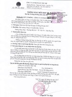 Thông báo mời họp ĐHCĐ thường niên năm 2017