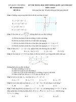 ĐỀ số 21 THPT Quốc Gia Môn Toán 2018