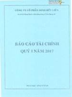 Báo cáo tài chính quý 1 năm 2017 – Công ty Cổ phần Minh Hữu Liên . BCTC Q1 2017.sign
