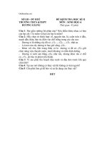 de kiem tra hkii sinh hoc 6 co dap an thcs huong giang 48578