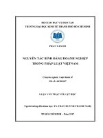 Nguyên tắc bình đẳng doanh nghiệp trong pháp luật việt nam 