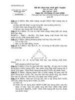 de thi hsg vong huyen mon hoa hoc 9 huyen truc ninh 86781