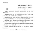 de thi hki sinh hoc 10 co dap an 43294