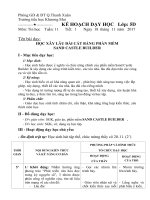 Tin học lớp 5   tiết 11 xây lâu đài trên cát bằng phần mềm sandcastle builder (tiết 1) 