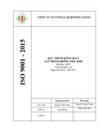 QT07.QUY TRÌNH KIỂM SOÁT SẢN PHẨM KPH