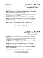 de thi va dap an kiem tra hki sinh hoc 11 so 8 90691