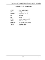 Ứng dụng công nghệ thông tin trong quản lý điểm học sinh THCS 