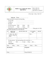 BM.14.01 phiếu lây ý kiến dự thảo HĐ