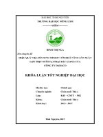 Hiệu quả việc bổ sung mfeed+ tới khả năng sản xuất lợn thịt nuôi tại trại bắc giang của công ty dabaco 