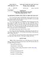 19. Dự thảo Nghị quyết ĐHĐCĐ 2014.