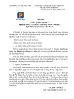 2. Thể lệ biểu quyết tại DHCD 2016