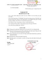 MHL 2014.8.18 14d83a7 MHL   Nghi quyet HDQT thong qua ho so phat hanh signed