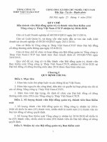 Quy chế bầu thành viên Hội đồng quản trị và Ban Kiểm soát Tổng công ty Thép Việt Nam-CTCP nhiệm kỳ 2016-2020