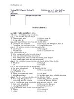 de kiem tra hki sinh hoc 6 co dap an thcs nguyen truong to 3312