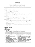 de thi hki sinh hoc 9 co dap an 97385