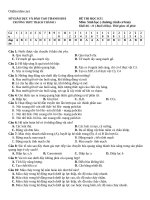 de thi hki sinh hoc 11 thpt thach thanh 30974