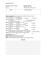 de kiem tra hki sinh hoc 7 co dap an 25524