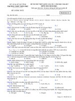 Đề thi thử môn Hóa năm 2017 THPT Trần Phú lần 1 + đáp án 0001_101_113