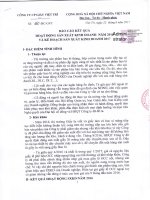 Báo cáo kết quả hoạt động SXKD năm 2016 và kế hoạch SXKD năm 2017