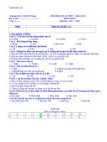 de kiem tra 15 phut sinh hoc 7 co dap an 88640