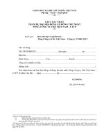 Đại hội cổ đông – by Vinatea. Địa chỉ: 92 Võ Thị Sáu, Hà Nội, Điện thoại: +84-24 3622 6990, Email: info vinatea.com.vn 3. Giay xac nhan