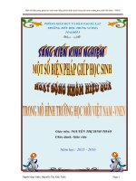 SKKN Một số biện pháp giúp học sinh hoạt động nhóm hiệu quả trong mô hình trường học mới Việt Nam – VNEN.